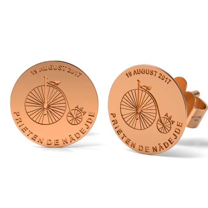 Обеци от розово злато, Модел Friend of Hope