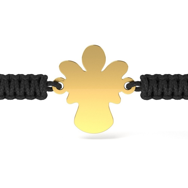 Гривна от жълто злато с корда православна модел 04