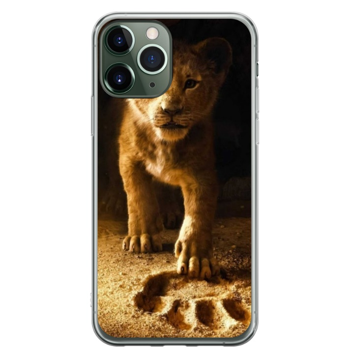 Персонализиран калъф HQ Print, За Apple iPhone 11 Pro Max, Lion King модел #2, 360 градусов, Многоцветен, S1D1M0198