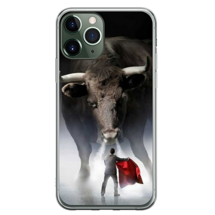 Egyedi HQ Print 360 fokos tok Apple iPhone 11 Pro készülékhez, Bull modell, többszínű, S1D1M0205