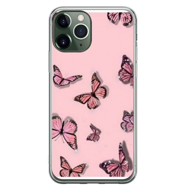 Egyedi HQ Print 360 fokos tok Apple iPhone 11 Pro készülékhez, Butterfly #7 modell, többszínű, S1D1M0076