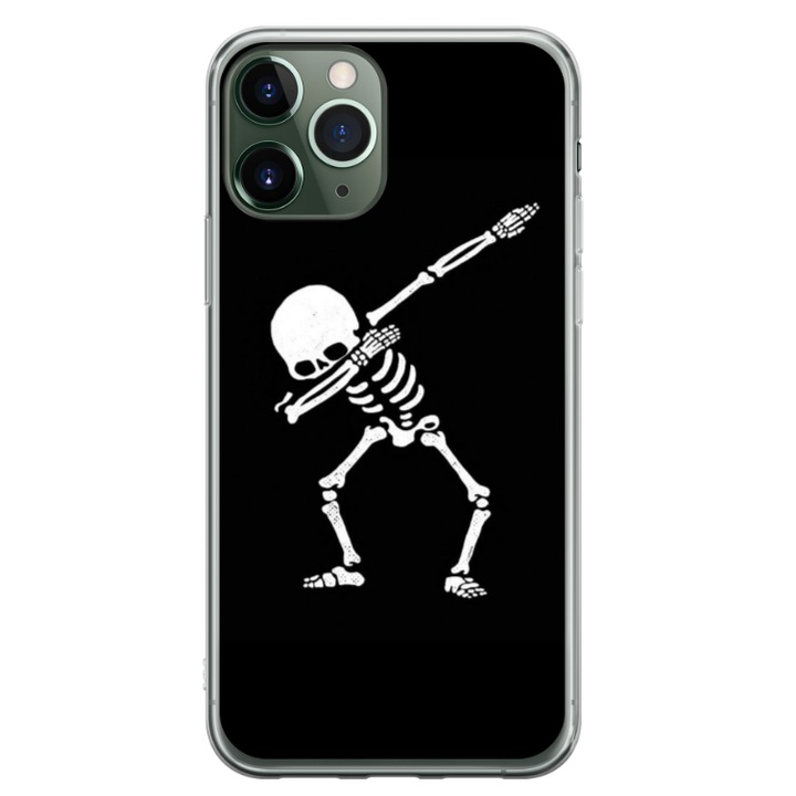 Egyedi HQ Print 360 fokos tok Apple iPhone 11 Pro készülékhez, Dab Skeleton modell, többszínű, S1D1M0034