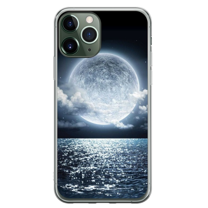 Egyedi HQ Print 360 fokos tok Apple iPhone 11 Pro-hoz, Moon Sky modell, többszínű, S1D1M0228