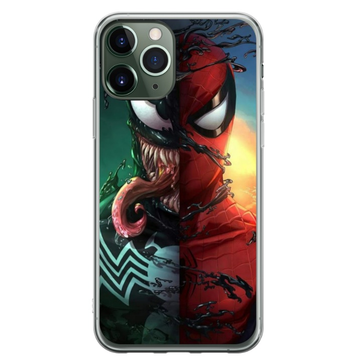 Egyedi HQPrint tok és szilikonfólia Apple iPhone 11 Pro készülékhez, Spiderman #5 modell, sokszínű, S1D1M0171