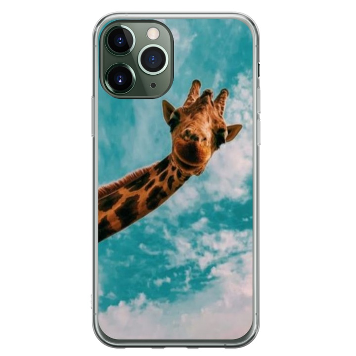 Személyre szabott HQ Print 360 fokos tok Apple iPhone 11 Pro készülékhez, Giraffe model #2, többszínű, S1D1M0096