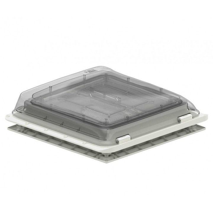 Trapa 40 x 40 Fiamma Skylight Vent cu deschidere basculanta si plasa de tantari, tavan 30 - 50 mm