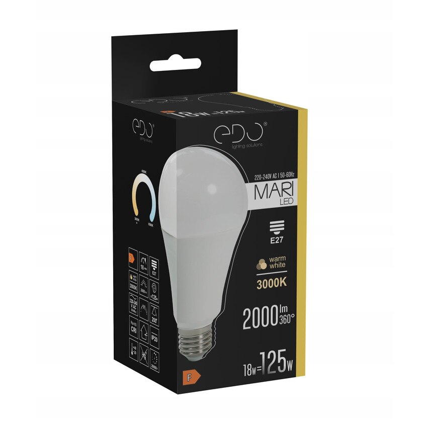 FARI LED GU10 7.5W 3000K warm WW bulb 700lm 120st EDO777434 Edo