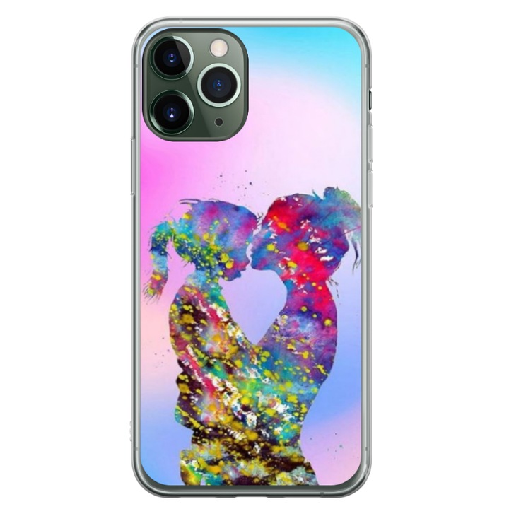 Egyedi HQ Print 360 fokos tok Apple iPhone 11 Pro készülékhez, Colorful Love modell, sokszínű, S1D1M0376