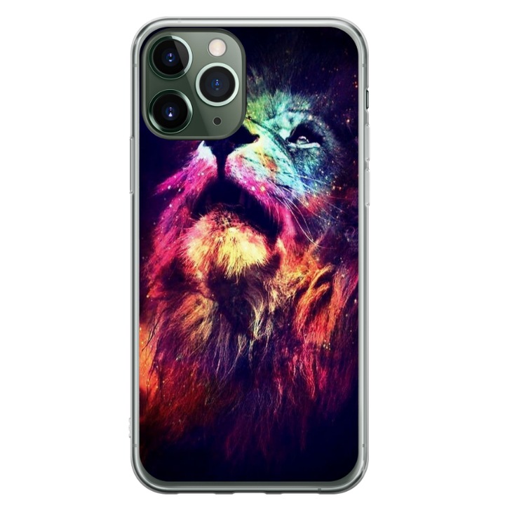 Személyre szabott HQ Print 360 fokos tok Apple iPhone 11 Pro készülékhez, Celestial Lion modell, többszínű, S1D1M0002