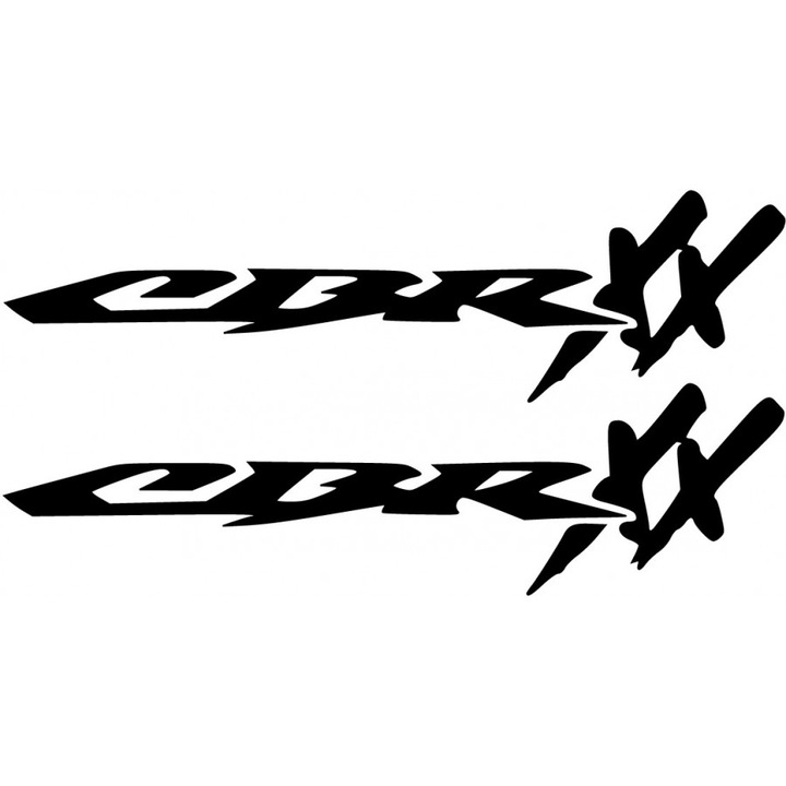 Sticker x2, Honda CBR1100XX, Negru, 25cm