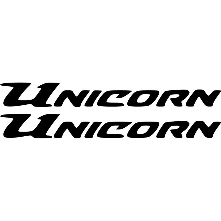Sticker x2, Honda CB Unicorn, Negru, 25cm