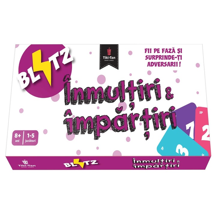 Joc educativ pentru copii Blitz Inmultiri si impartiri, 1-5 jucatori, 8 ani+