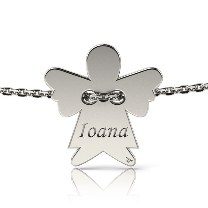 Гривна с верижка от бяло злато Ingeras