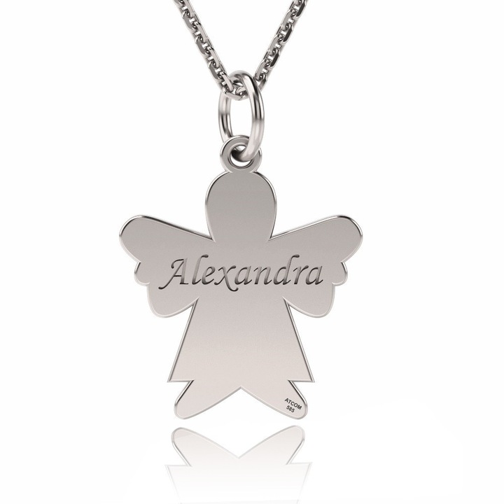 Сребърна верижка с висулка модел Angel