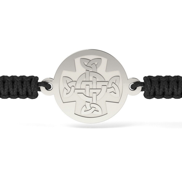 Ezüst karkötő ortodox zsinórral 11-es modell