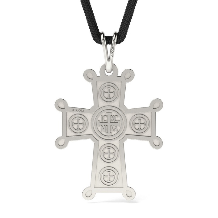 Ezüst medál zsinórral ortodox modell 19