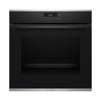 Cuptor incorporabil, Bosch, HBA272BB0, Seria 4, Clasa energetica A, 71 L, Curatare pirolitica, 7 functii, Negru