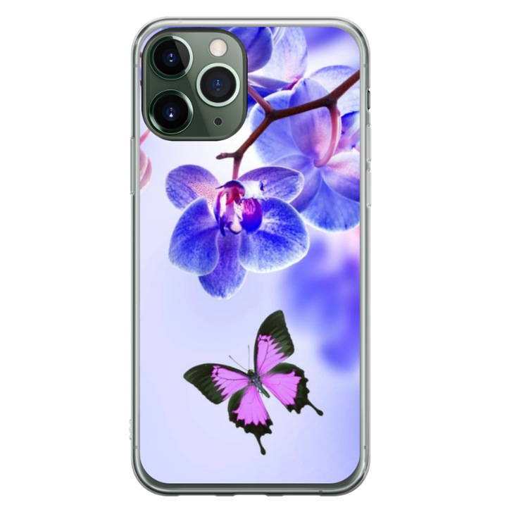 Egyedi HQ Print 360 fokos tok Apple iPhone 11 Pro készülékhez, Butterfly #2 modell, többszínű, S1D1M0029