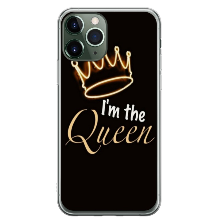 Egyedi HQ Print 360 fokos tok Apple iPhone 11 Pro készülékhez, I'm the Queen modell, többszínű, S1D1M0101