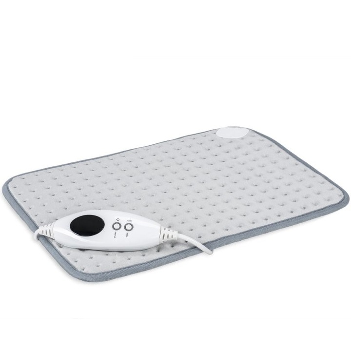 Perna electrica, confortabila, 6 intervale diferite de temperatura, telecomanda iluminata, 100 W, incalzire rapida, oprire automata dupa 90 min, 30 x 60 cm