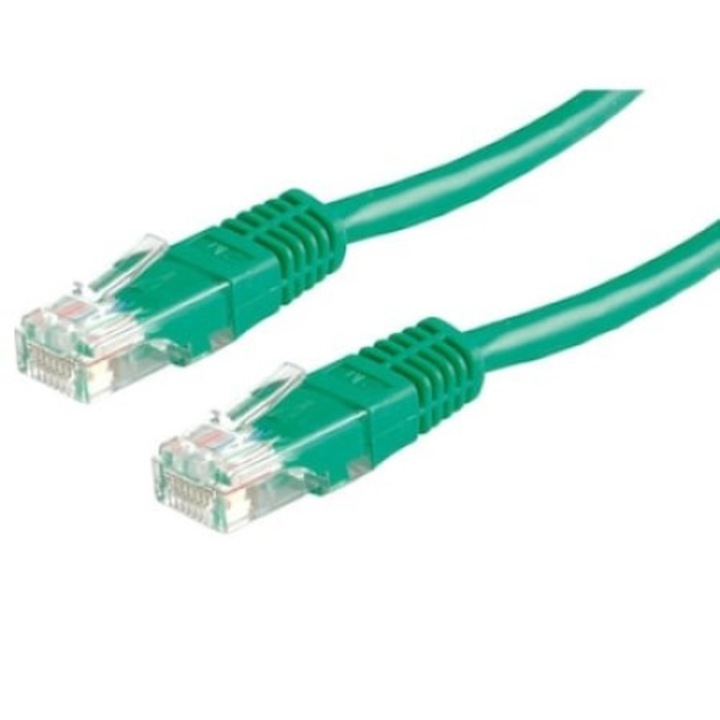 Cablu Patch cord cat 6A RJ45 la RJ45, SSTP, LSOH, turcoaz, 5m