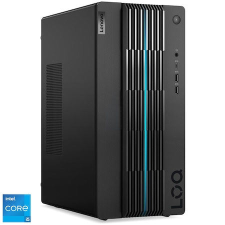 Sistem Gaming Lenovo LOQ 17IRB8 cu procesor Intel® Core™ i5-13400 pana la 4.60 GHz, 16GB DDR4, 512GB SSD M.2 2280 PCIe® 4.0x4 NVMe®, NVIDIA® GeForce GTX™ 1650 4GB GDDR6, No OS, Raven Black