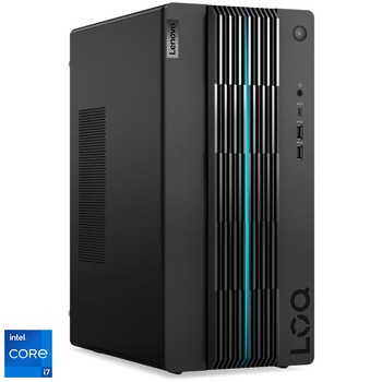Sistem Gaming Lenovo LOQ 17IRB8 cu procesor Intel Core i7-13700 pana la 5.20 GHz, 16GB DDR4, 1TB SSD M.2 2280 PCIe 4.0x4 NVMe, NVIDIA GeForce RTX 3060 Ti 8GB GDDR6, No OS, Raven Black