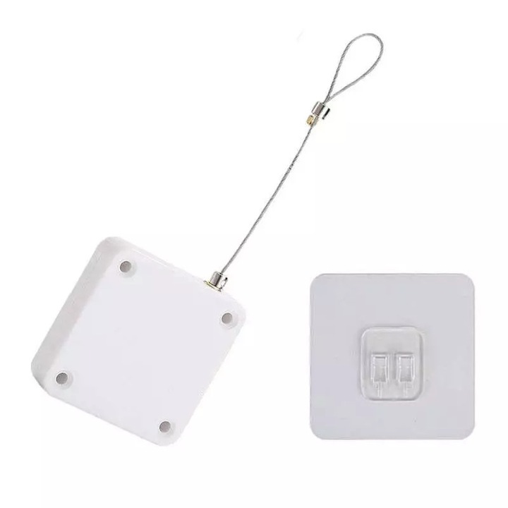 Inchizator automat SIKS, Franghie de Otel P12, Pentru Usi, Ferestre, Putere 1200N, Alb