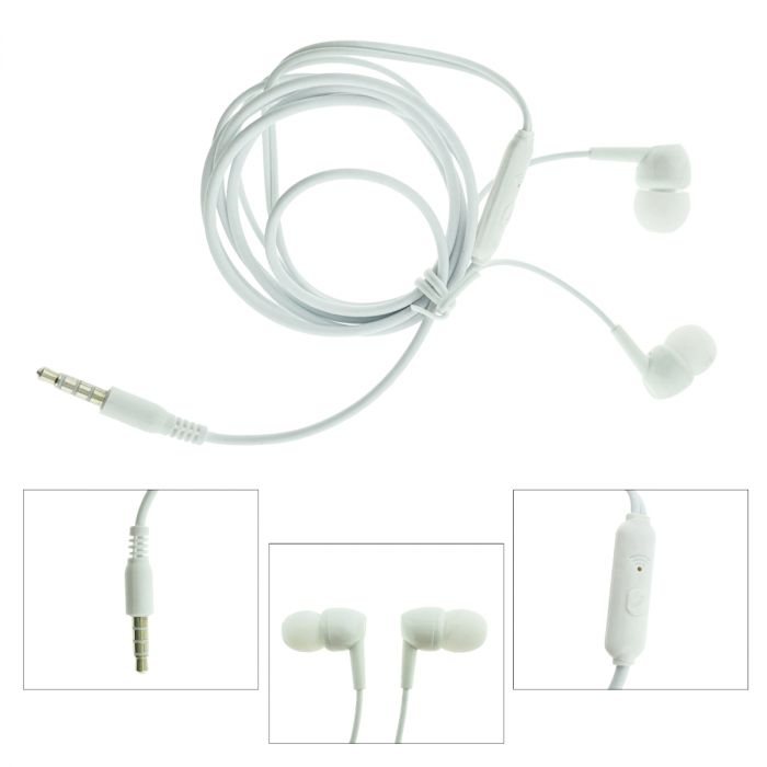 Casti In-Ear pentru telefon, conector Jack 3.5 mm, 115 cm, Alb, TCL-BBL7891