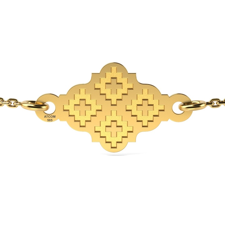 Верижка от жълто злато Традиционни трансилвански мотиви