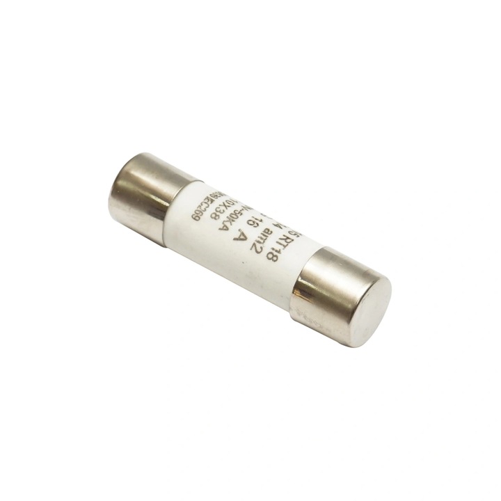 Hengeres biztosíték 10x38mm fotovoltaikus / napelemes rendszerekhez és egyéb alkalmazásokhoz 16A, 500V