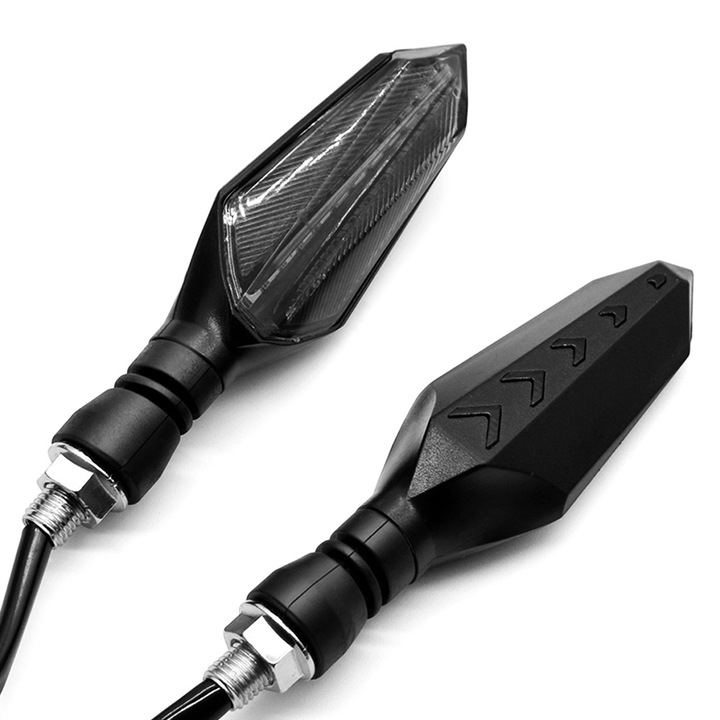 Set 2 lampi semnalizare secventiale LED pentru scuter, bicicleta electrica, motociclete, streetbike