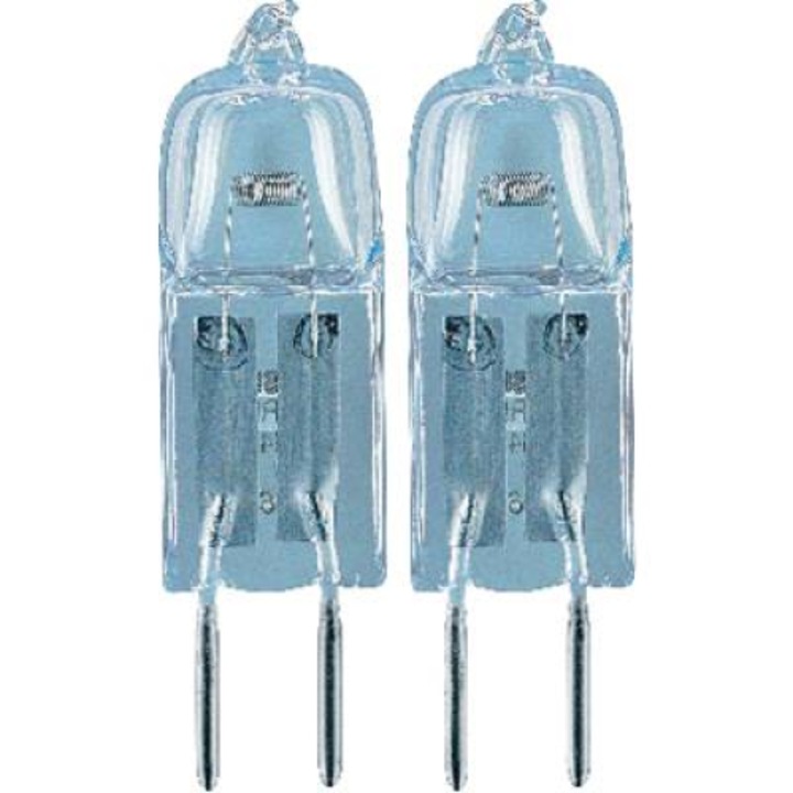 Високоволтова халогенна крушка OSRAM 12 V G4 5 W, топло бяла, EEK: C, димируема 2 бр (4008321201799)
