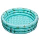 Piscina gonflabila cu podea moale pentru copii cu 50 bile colorate incluse, 100x35 cm, verde, Toyska®