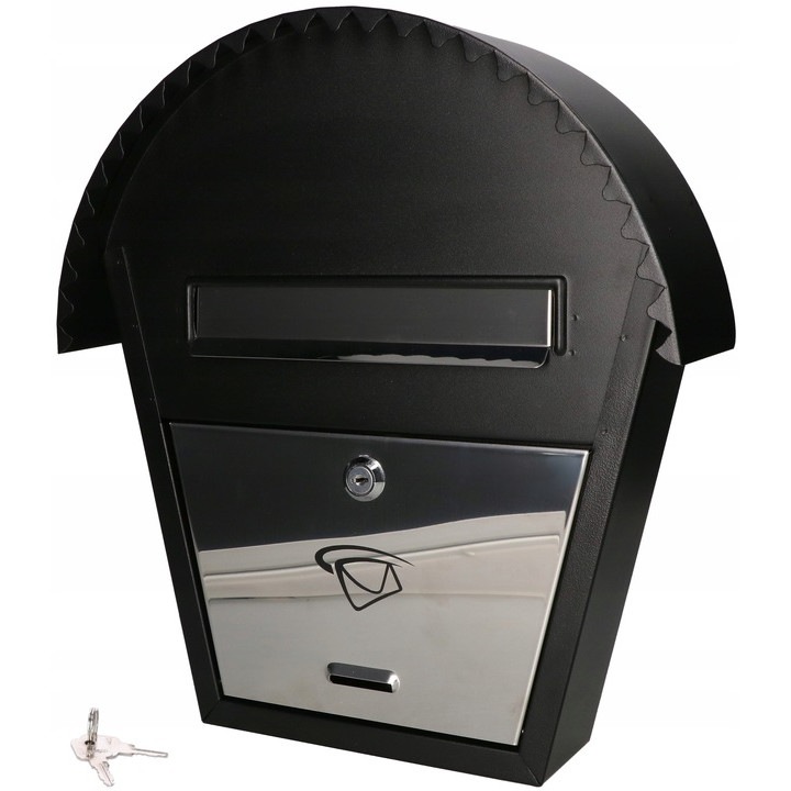 Kotarbau Postaláda, Acél, 377x200, Fekete