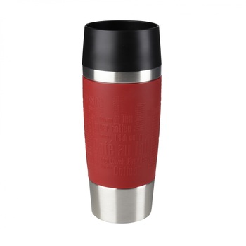 Termos calatorie Tefal, inox, 0.36 L, Rosu Termos calatorie Tefal, inox, 0.36 L, Rosu