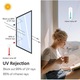 Folie Autoadeziva pentru Geam cu Protectie Solara UV si Efect de Oglinda DAVIDAMI CONCEPT®, dimensiune 200 cm x 50 cm