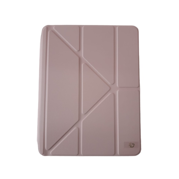 Husa Smart Book Cover compatibila cu Apple iPad Pro 11" 2018/2020/2021, parte frontala detasabila si pliabila landscape, Pink