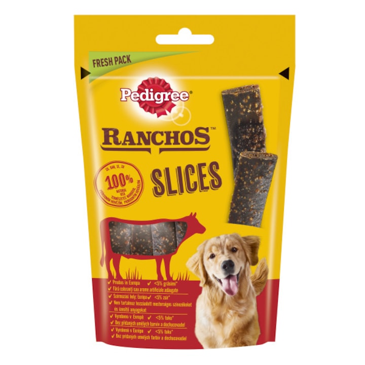 Награди за кучета Pedigree Ranchos Slices, Говеждо, 8x60 гр