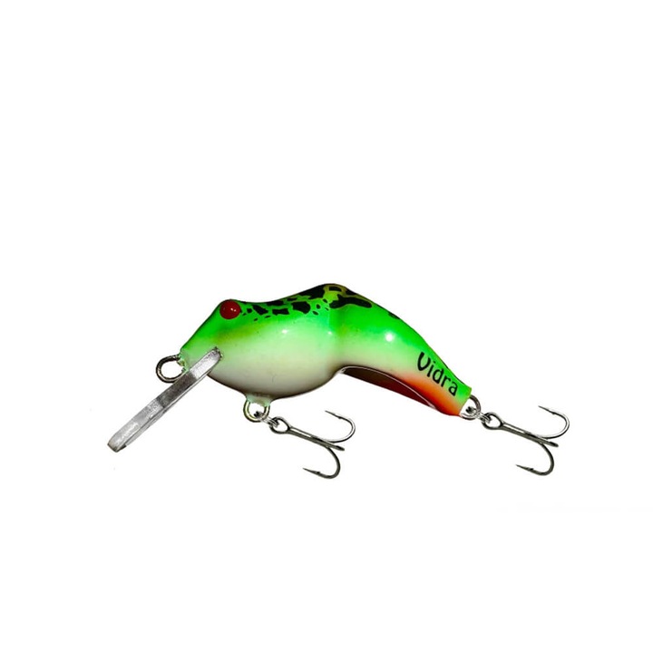 Vobler broscuta pescuit la clean si pastrav, Wobbler Vidra Frog 4cm, 5gr, Sinking, GRF