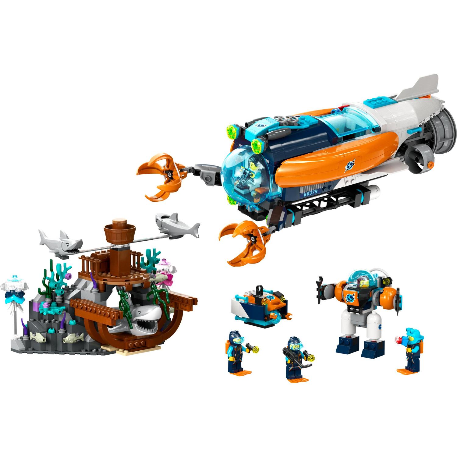 LEGO® City - Submarin de explorare la mare adancime 60379, 842