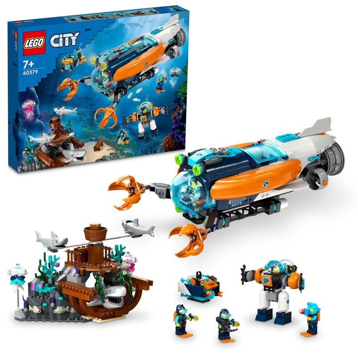 LEGO® City - Подводница за изследвания надълбоко 60379, 842 части