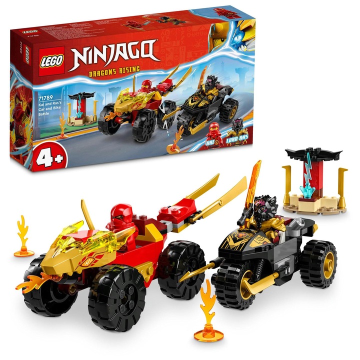 LEGO® Ninjago - The showdown between Kai in the car and Ras on the motorcycle 71789, 103 части