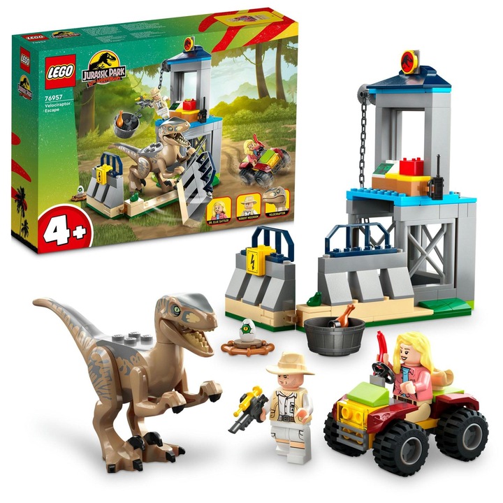 LEGO® Jurassic World - Escape of a Velociraptor 76957, 137 части
