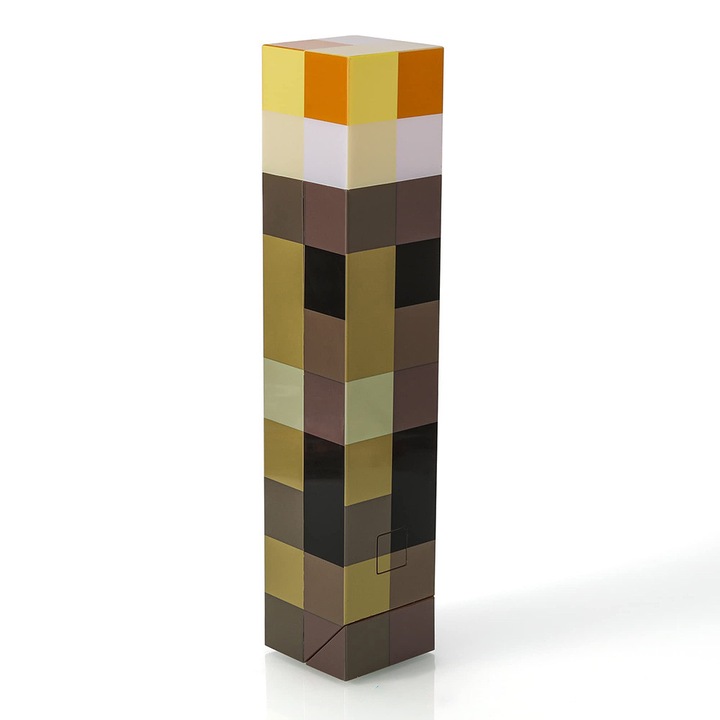Lampa de veghe, Minecraft, LED, USB reincarcabil, 28x5,5 x5,5 cm