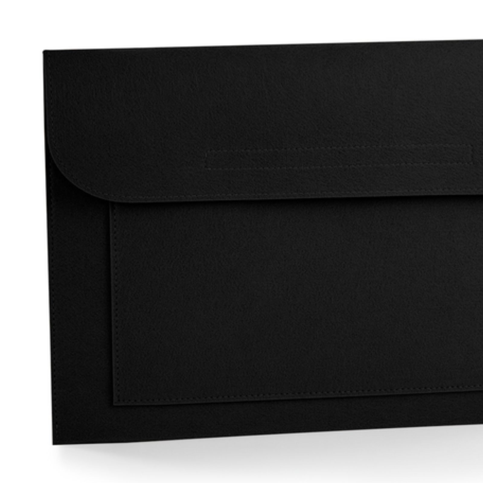 Husa de laptop Felt, compatibila cu Apple MacBook Air, MacBook Pro Touch Bar, 15.6" Inch si documente A4, Ronic, 41,5 x 28 cm, negru