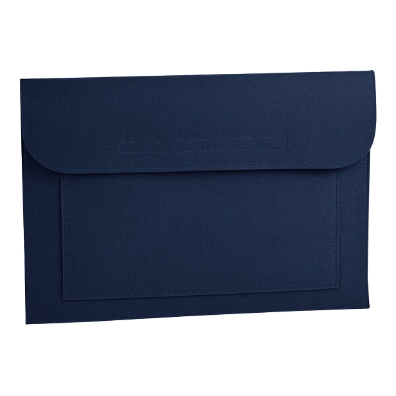 Husa de laptop Felt, compatibila cu Apple MacBook Air, MacBook Pro Touch Bar, 15.6" Inch si documente A4, Ronic, 41,5 x 28 cm, navy
