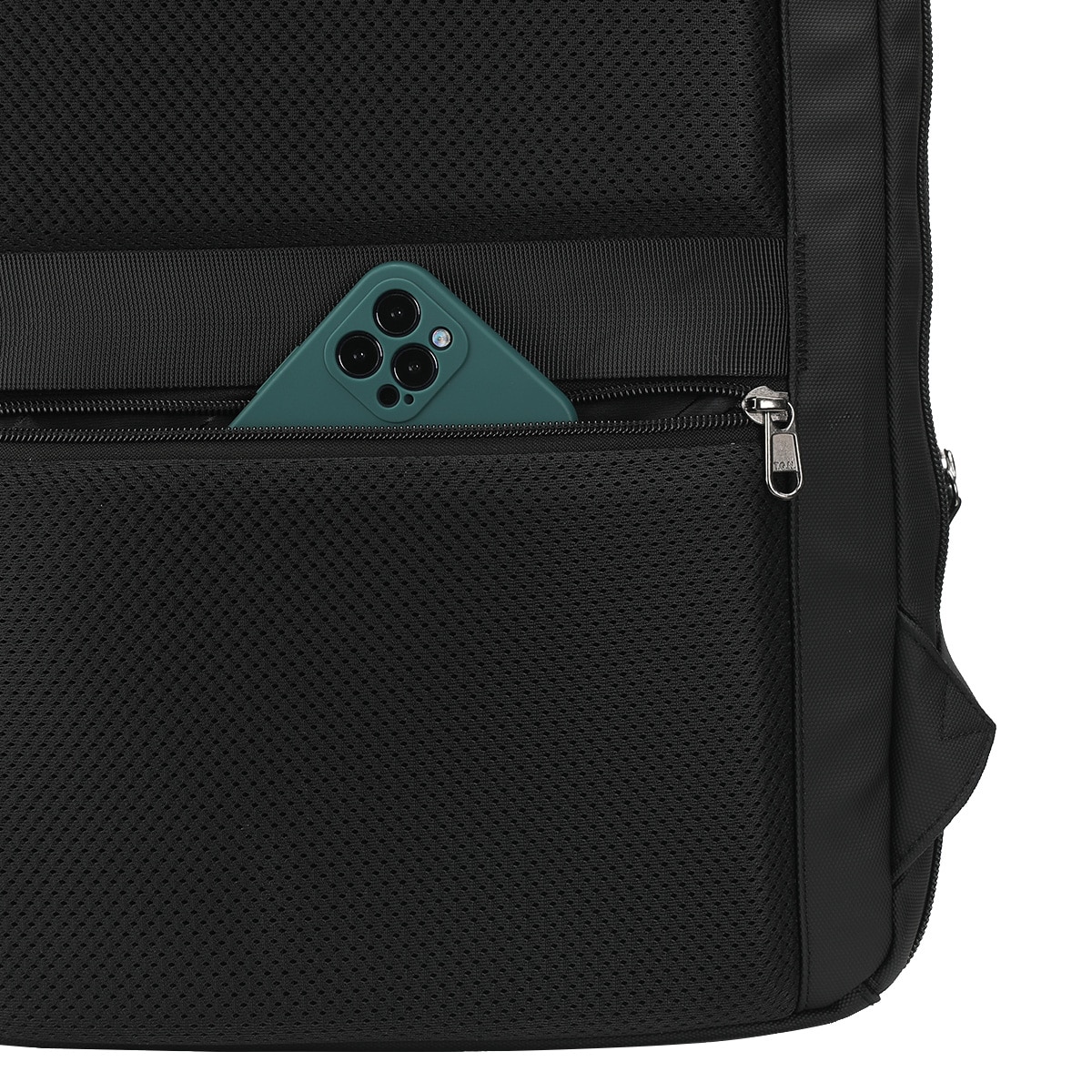 Rucsac laptop 15.6" business casual cu carcasa rigida din material impermeabil, TIGERNU, 30x16x45 cm, Negru