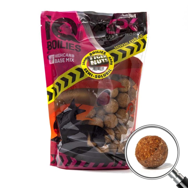 Boilies CPK IQ Semisolubile Alune Tigrate 20mm 800g