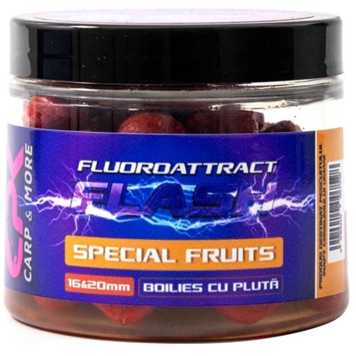 Boilies carlig CPK Fluoro Atract+ Special Fruits 16/20mm